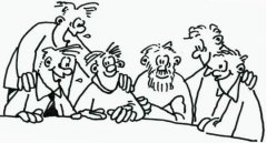 Stammtisch Karikatur