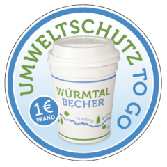 Würmtal Becher Aufkleber Würmtal Becher Aufkleber