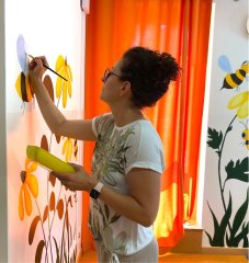 Wandmalen Kindergarten